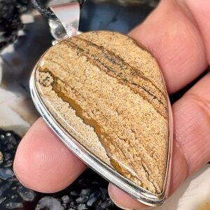 Picture Jasper Pendant 2 1/4”